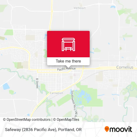 Mapa de Safeway (2836 Pacific Ave)
