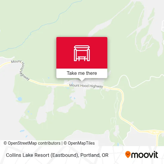 Collins Lake Resort (Eastbound) map