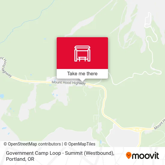 Government Camp Loop - Summit (Westbound) map