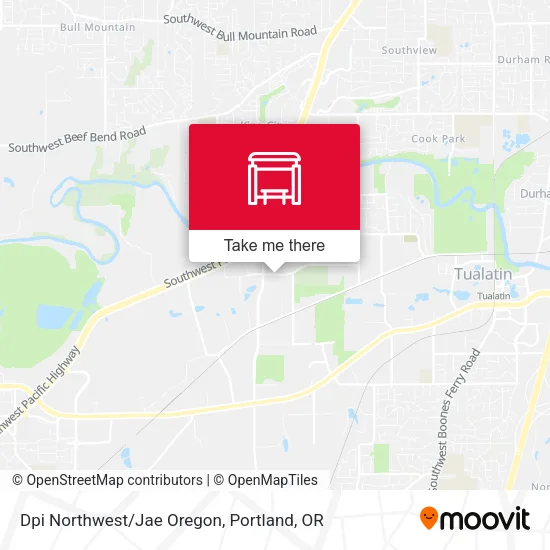 Mapa de Dpi Northwest/Jae Oregon