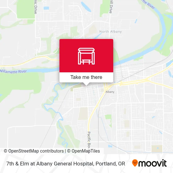 7th & Elm at Albany General Hospital map