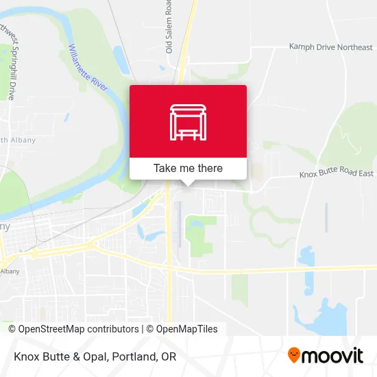 Knox Butte & Opal map