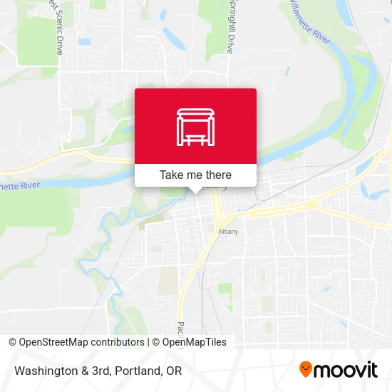 Washington & 3rd map