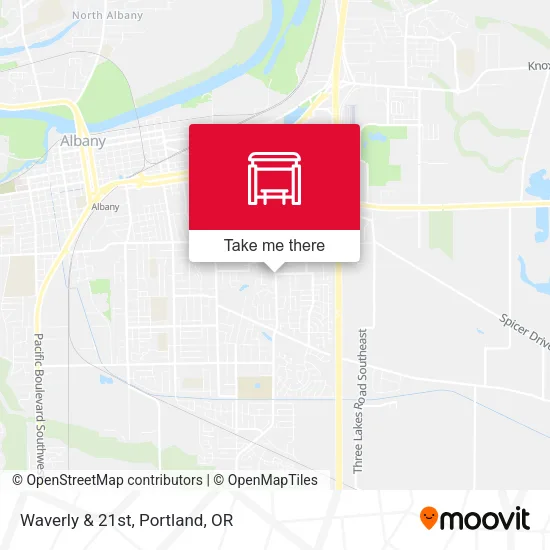 Waverly & 21st map