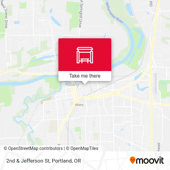 2nd & Jefferson St map