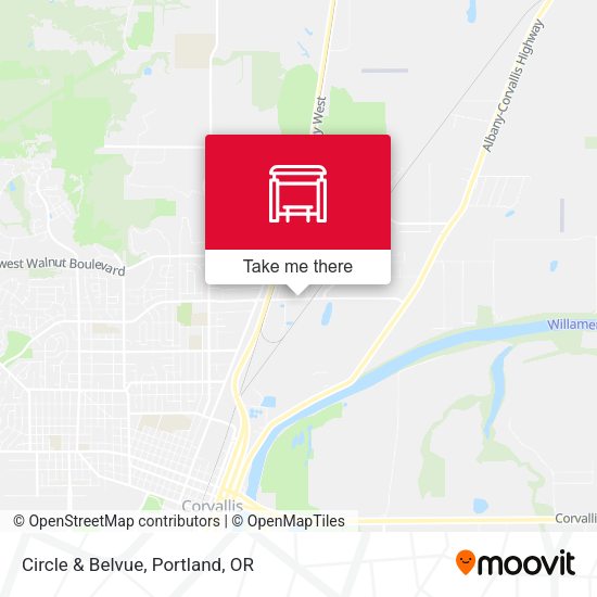 Circle & Belvue map