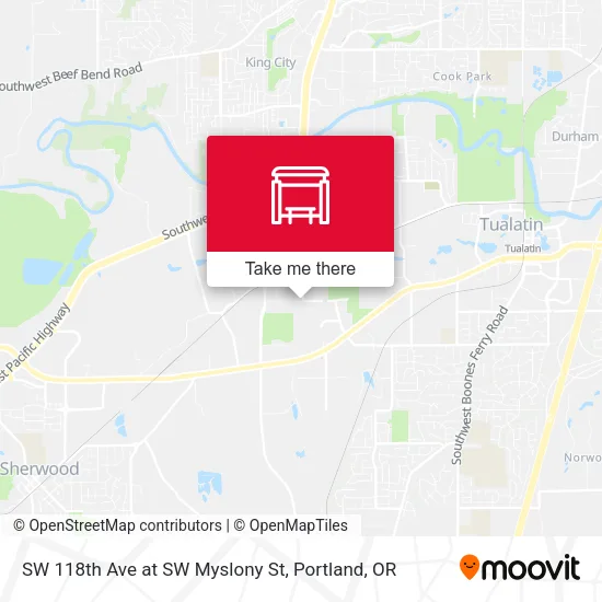 Mapa de SW 118th Ave at SW Myslony St