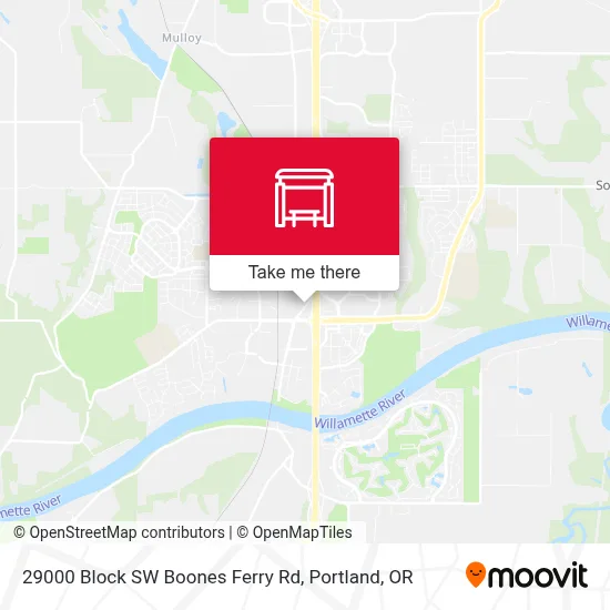 29000 Block SW Boones Ferry Rd map