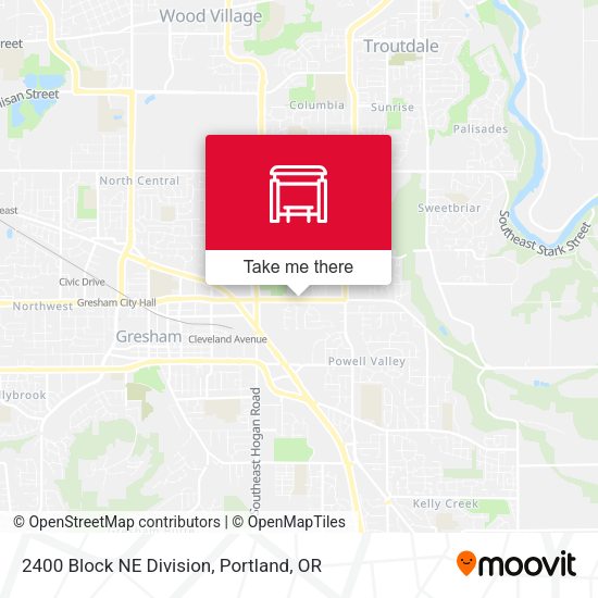 2400 Block NE Division map