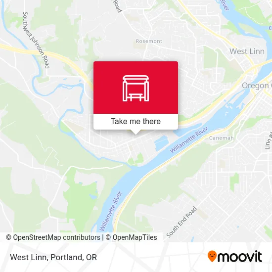 West Linn map