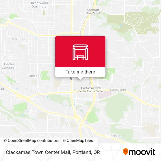 Clackamas Town Center Mall map