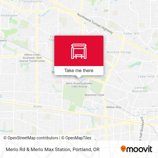 Mapa de Merlo Rd & Merlo Max Station