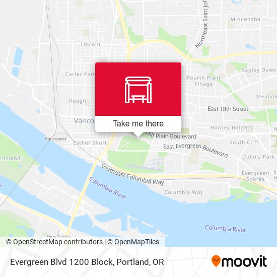 Evergreen Blvd 1200 Block map