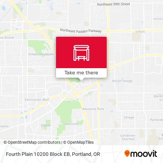 Mapa de Fourth Plain 10200 Block EB