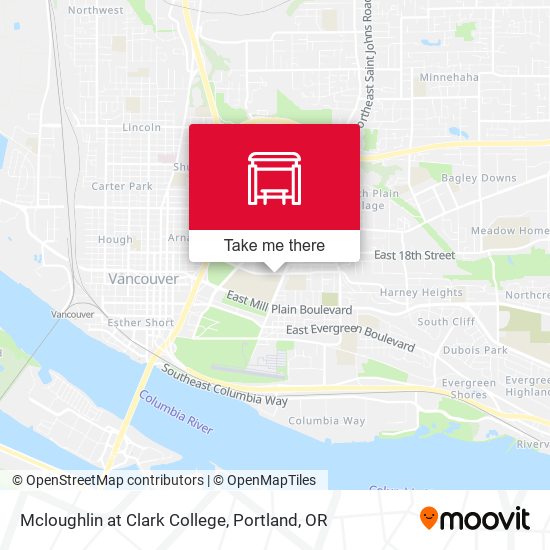 Mapa de Mcloughlin at Clark College EB