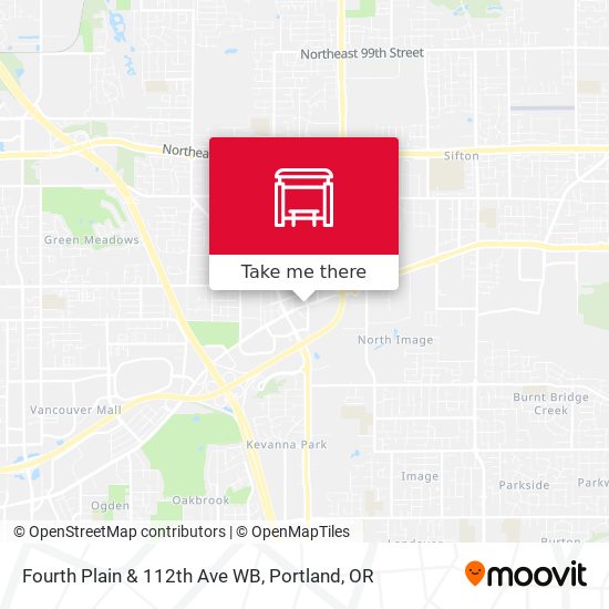 Fourth Plain & 112th Ave WB map