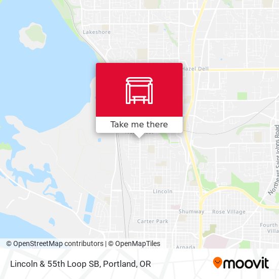 Lincoln & 55th Loop SB map