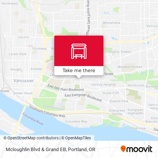 Mcloughlin Blvd & Grand EB map