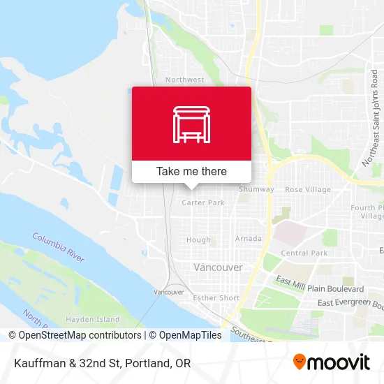 Kauffman & 32nd St map
