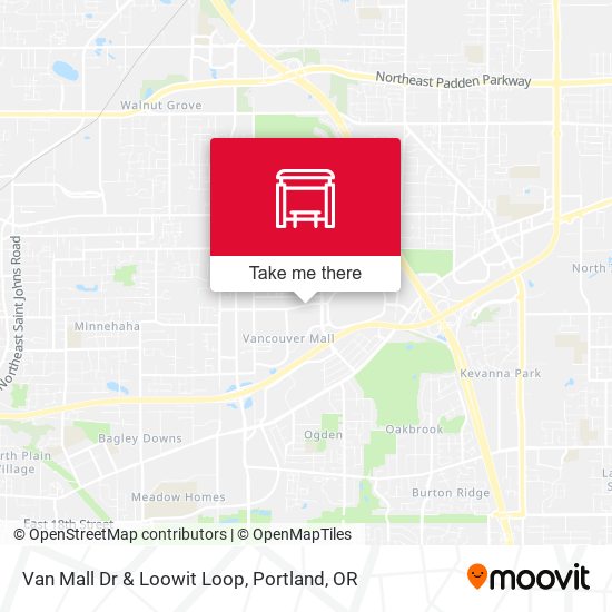Mapa de Van Mall Dr & Loowit Loop