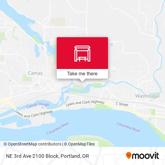 NE 3rd Ave 2100 Block map