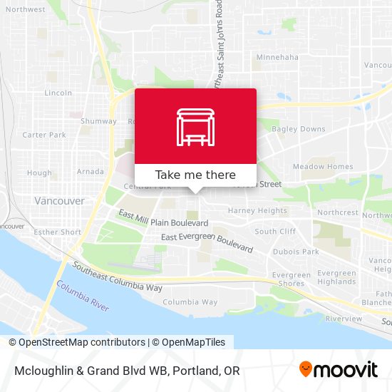 Mcloughlin & Grand Blvd WB map