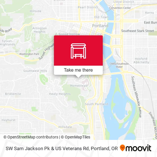 Mapa de SW Sam Jackson Pk & US Veterans Rd