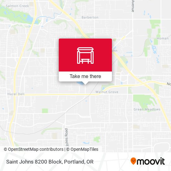 Saint Johns 8200 Block map