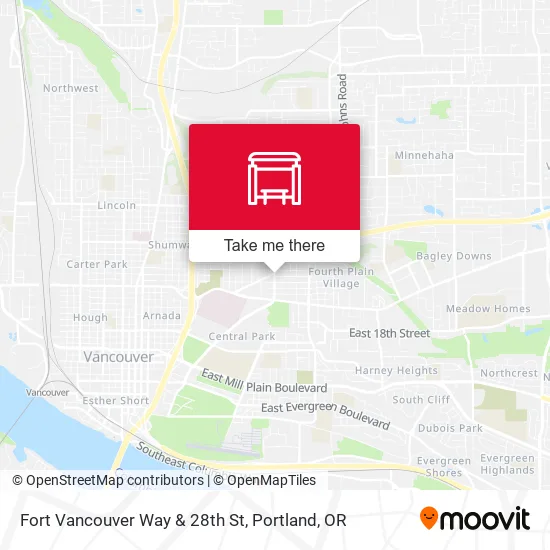 Fort Vancouver Way & 28th St map