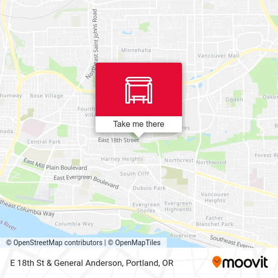 E 18th St & General Anderson map