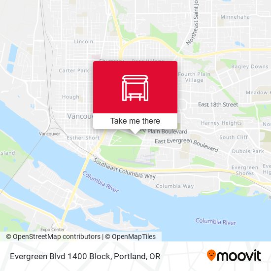 Evergreen Blvd 1400 Block map