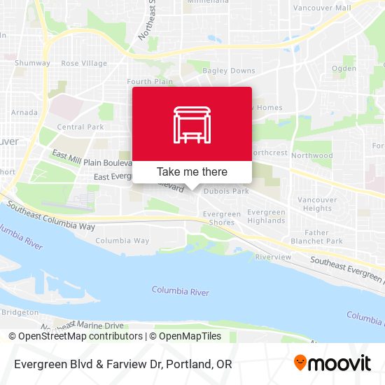 Evergreen Blvd & Farview Dr map