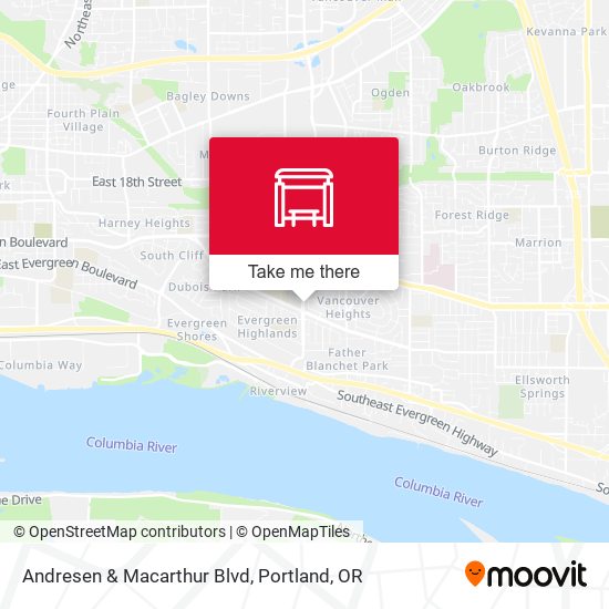 Andresen & Macarthur Blvd map