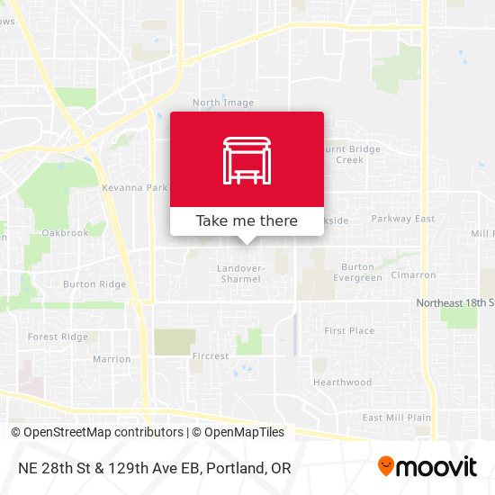 NE 28th St & 129th Ave EB map