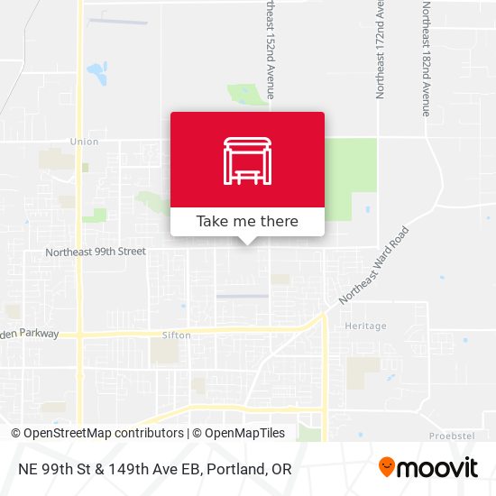 NE 99th St & 149th Ave EB map