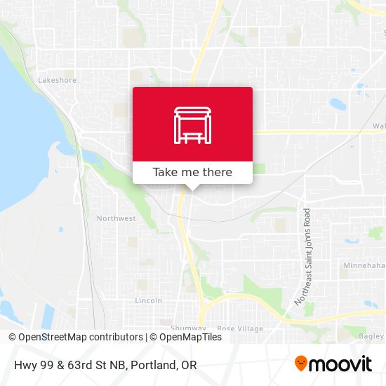 Hwy 99 & 63rd St NB map