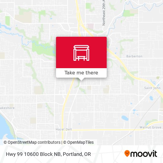 Hwy 99 10600 Block NB map