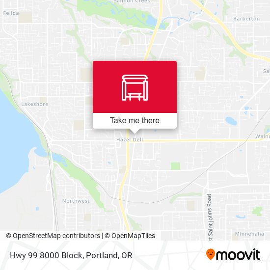 Hwy 99 7900 Block NB map