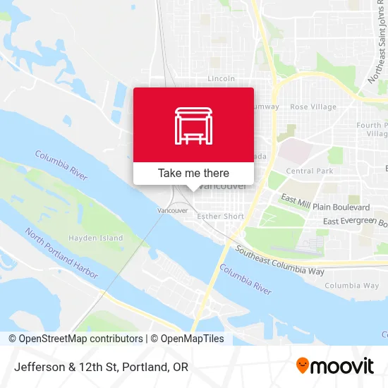 Jefferson & 12th St map