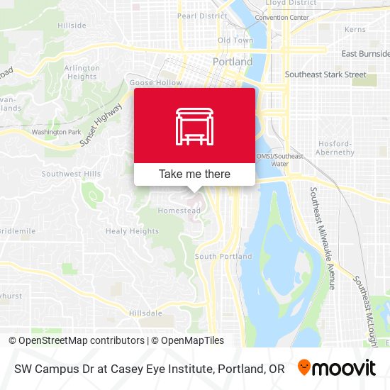 SW Campus Dr & Casey Eye Institute map