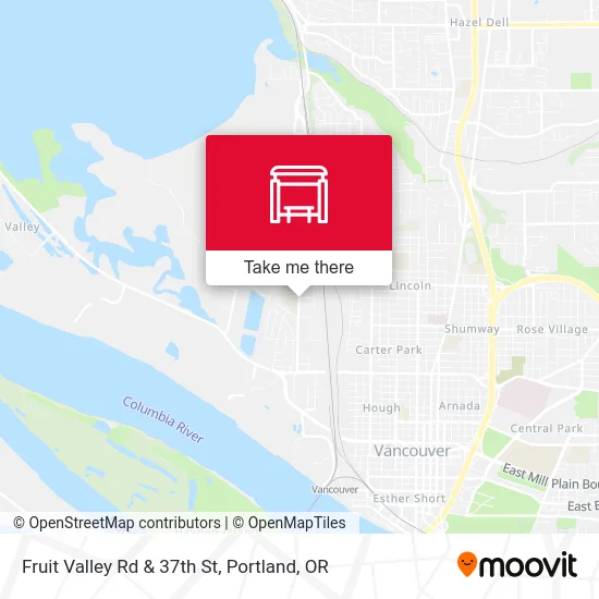 Fruit Valley Rd & 37th St map