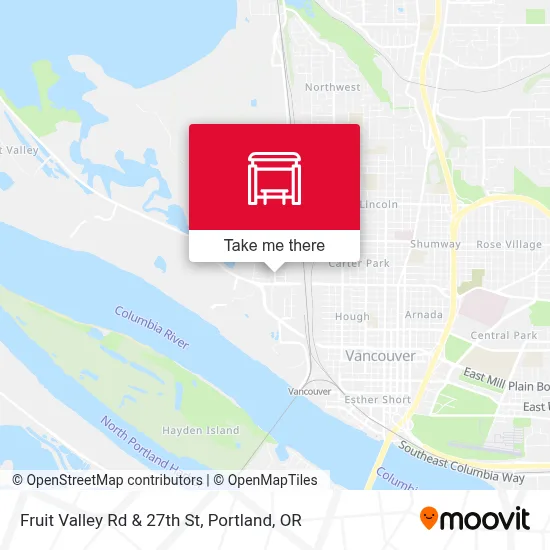 Fruit Valley Rd & 27th St map