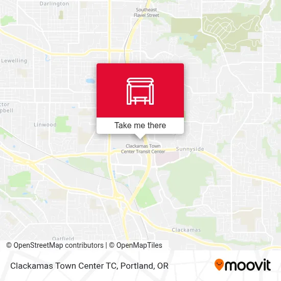 Clackamas Town Center TC map
