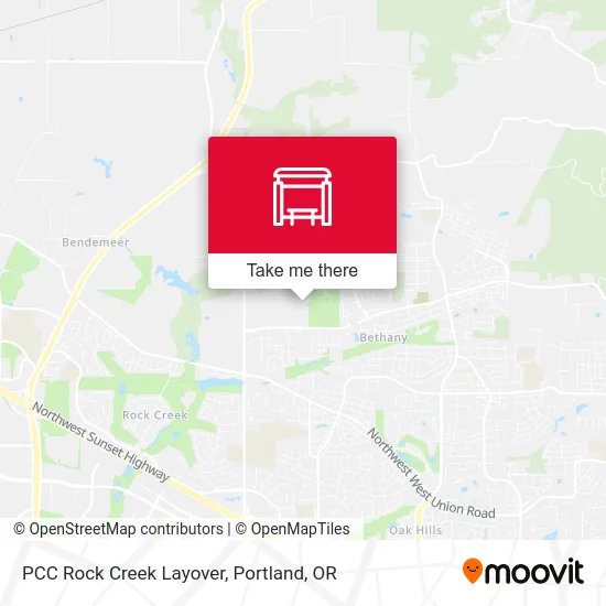PCC Rock Creek Layover map