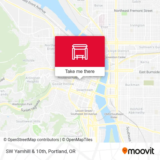 SW Yamhill & 10th map