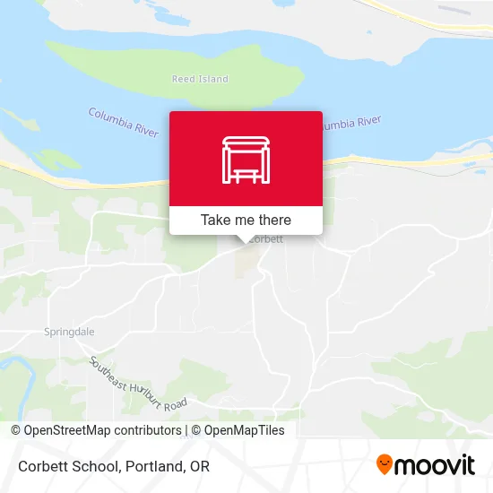 Corbett School map