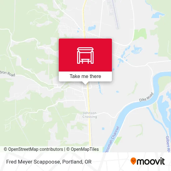 Fred Meyer Scappoose map