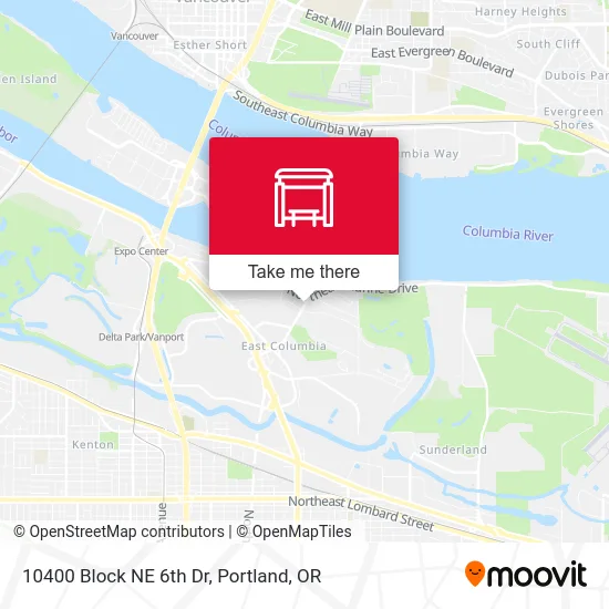 10400 Block NE 6th Dr map