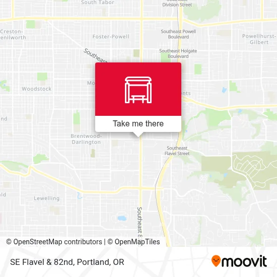 SE Flavel & 82nd map