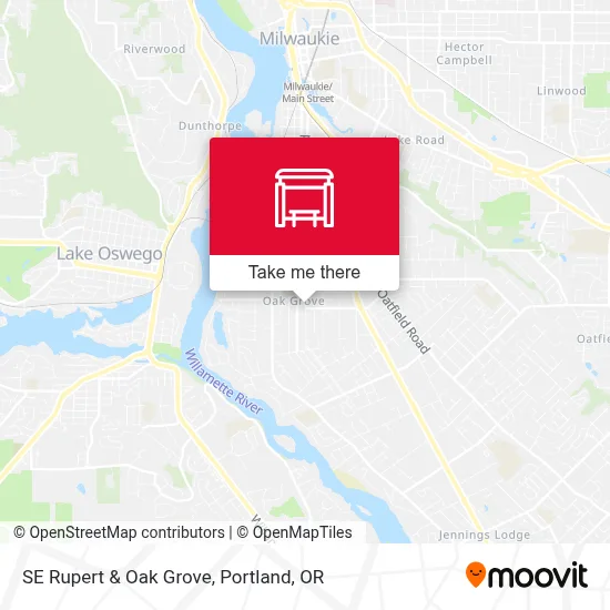 SE Rupert & Oak Grove map